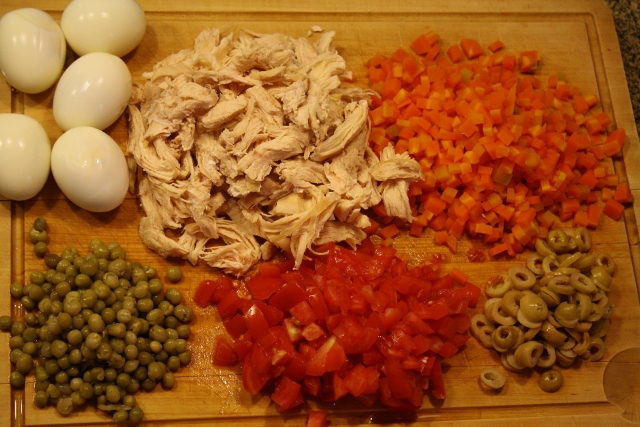 salpicon de pollo con arroz